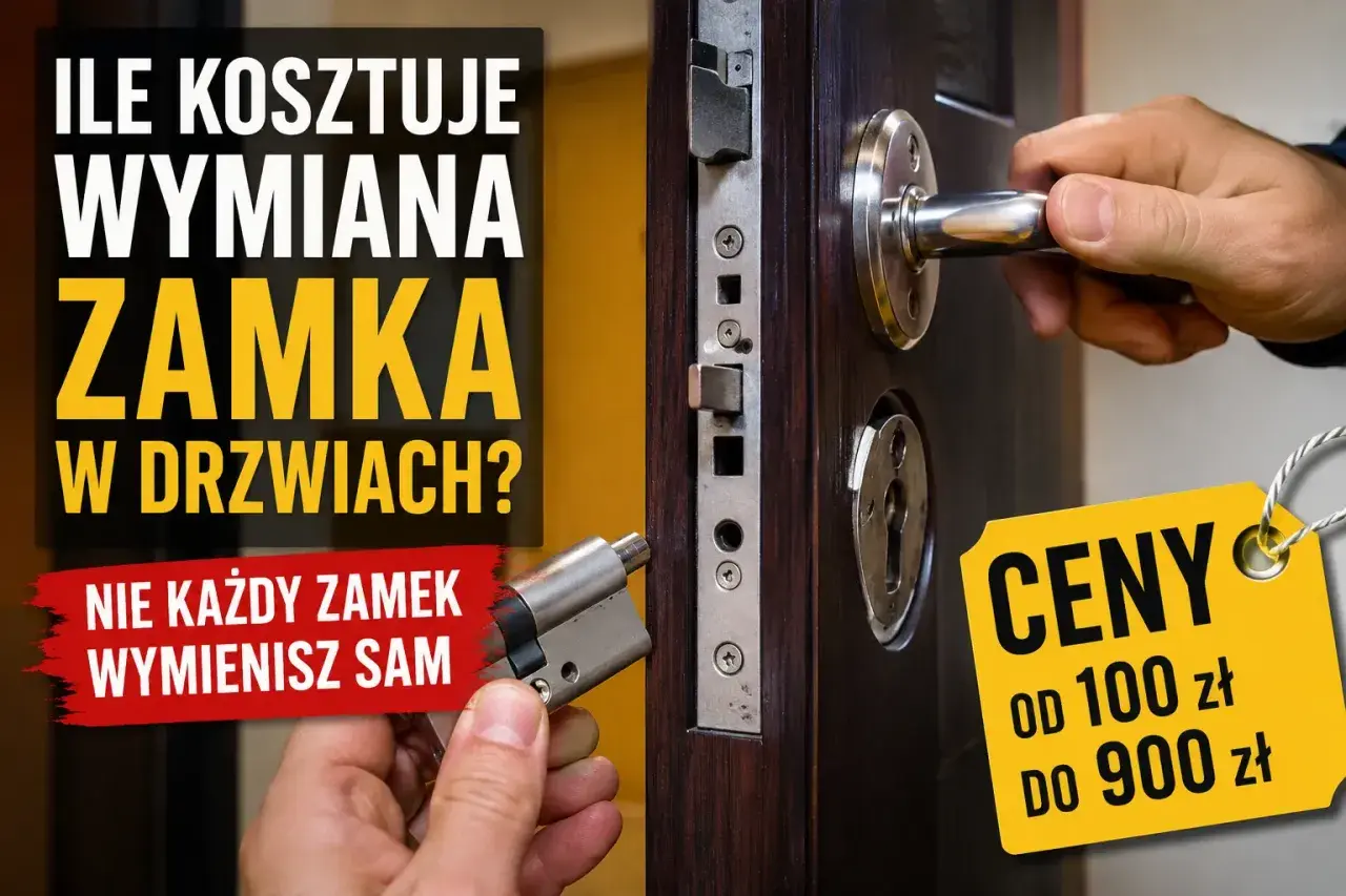 Ile kosztuje wymiana zamka w drzwiach? Ceny od 100 do 900 zł. Nie każdy zamek wymienisz sam.