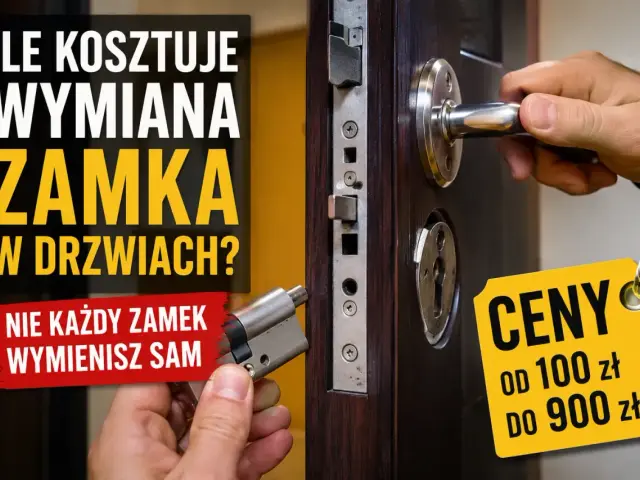 Ile kosztuje wymiana zamka w drzwiach? Ceny od 100 do 900 zł. Nie każdy zamek wymienisz sam.