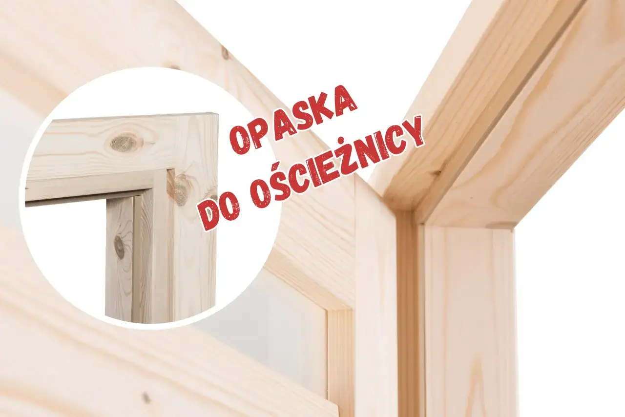 Drewniana listwa opaskowa do drzwi, idealnie dopasowana do ościeżnicy, nadaje wnętrzu naturalny charakter.